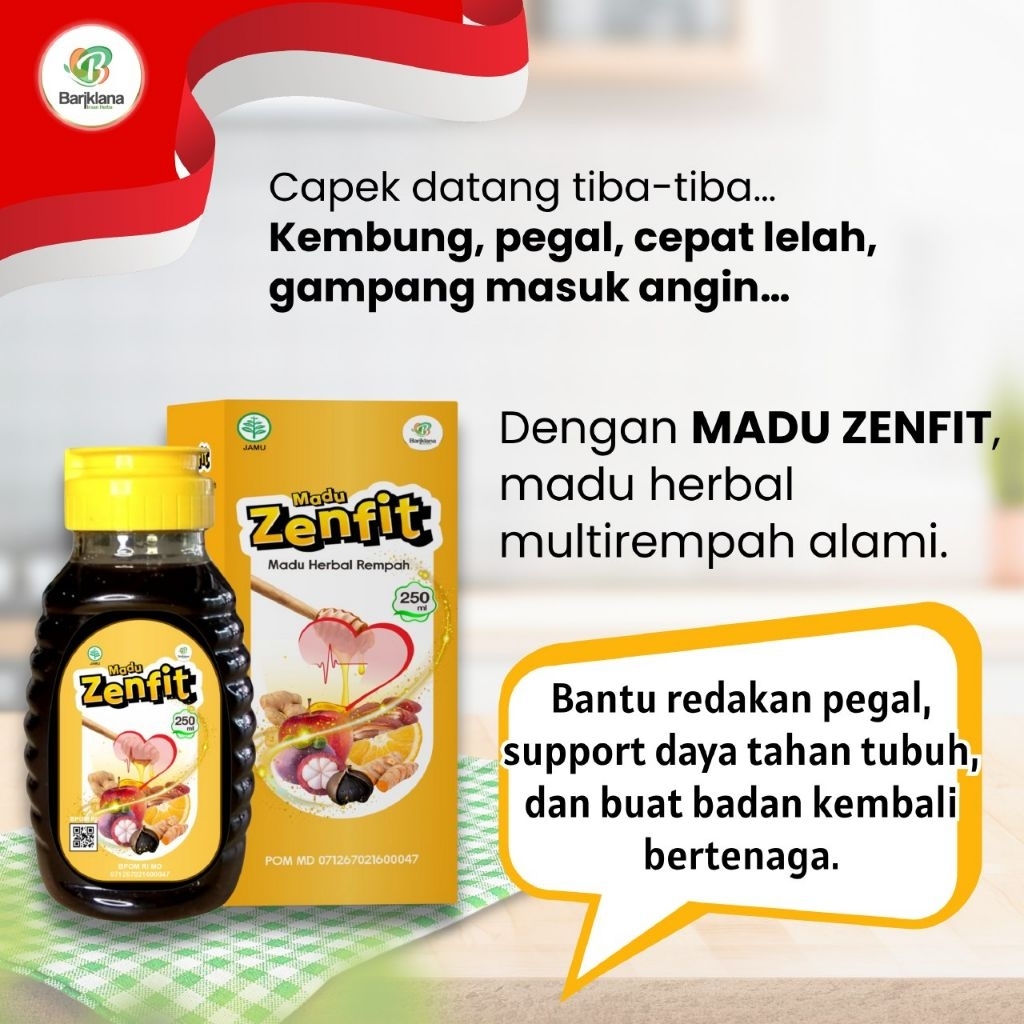 

MADU ZENFIT - Madu Herbal Rempah untuk Daya tahan tubuh