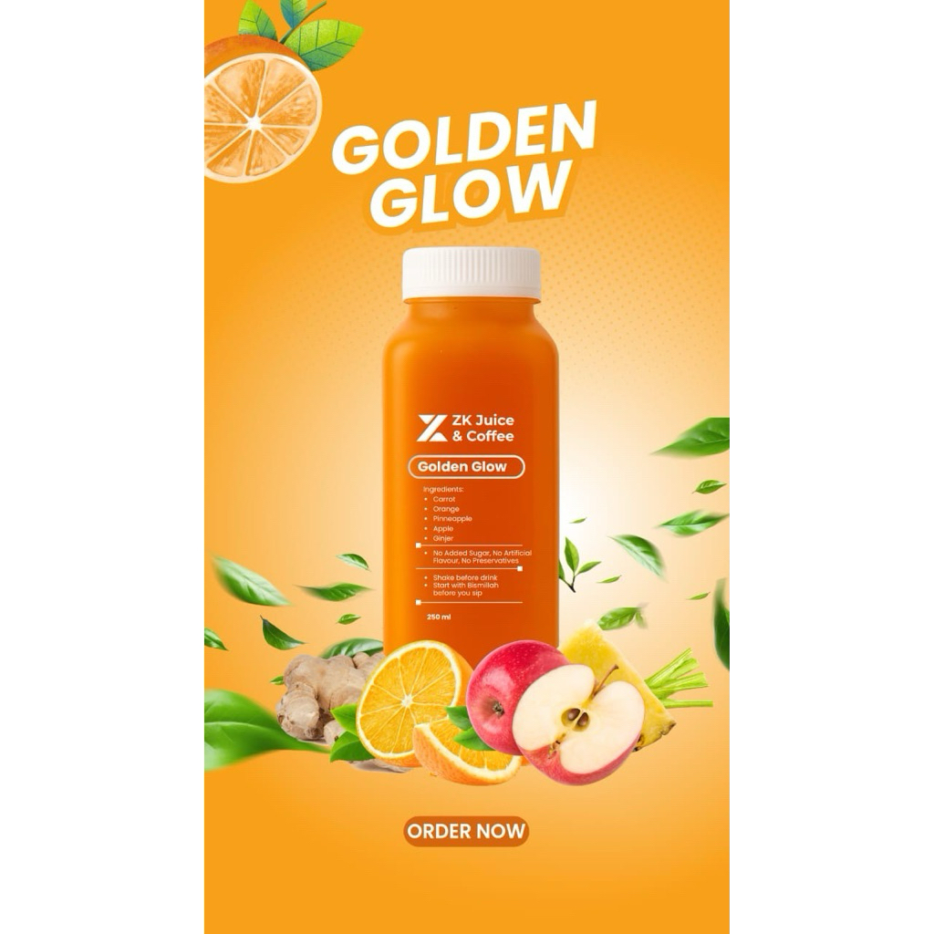 

Golden Glow - Cold Press Juice 250 ml