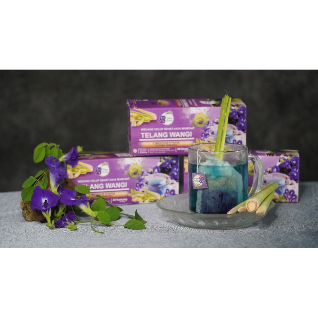 

Wedang Celup Telang Wangi Sehat Kaya Manfaat Terbuat Dari 100℅ Bunga Telang Dan Serai Pilihan
