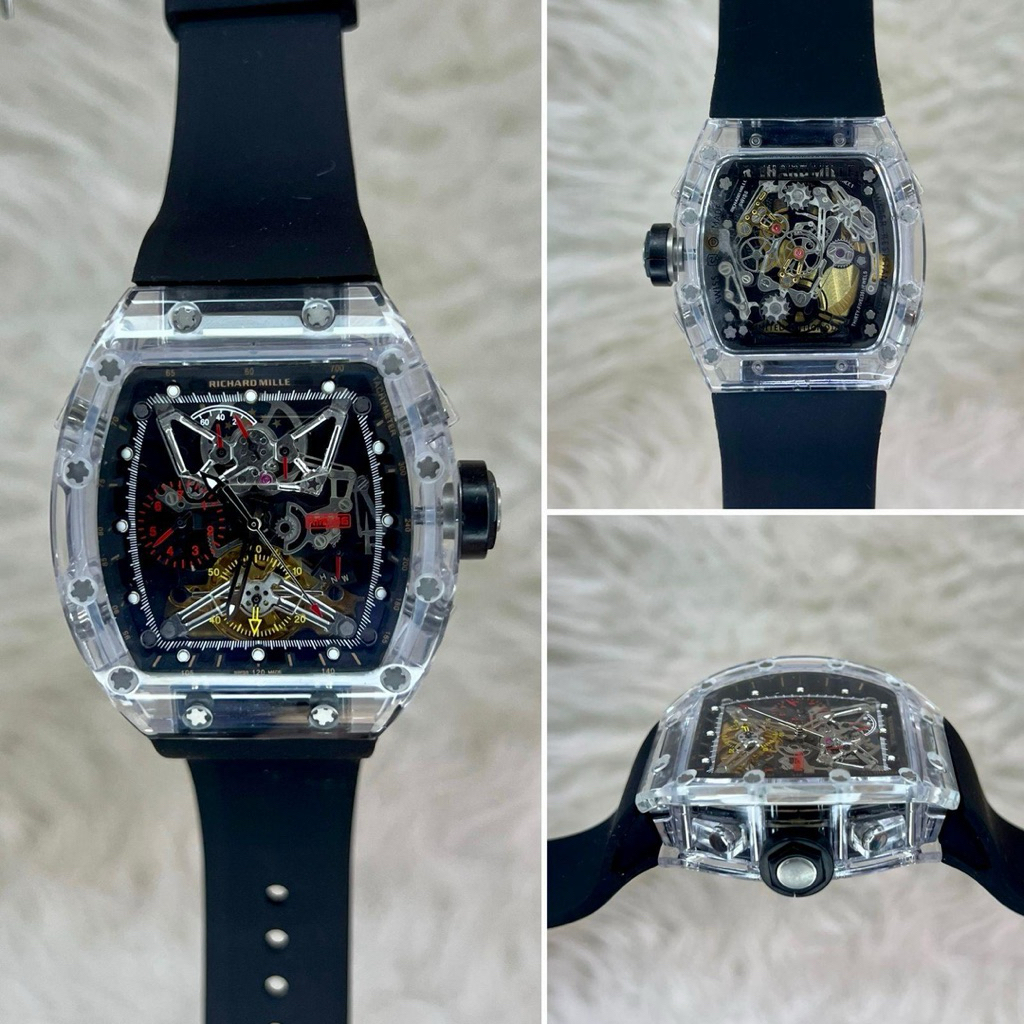 JAM TANGAN PRIA RICHARD MILLE RM 56-01 RUBBER BLACK AUTOMATIC SWISS 42mm #Jamtanganpria #Jamtanganco