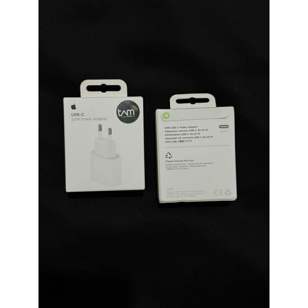 charger iphone adapter + kabel lightning original