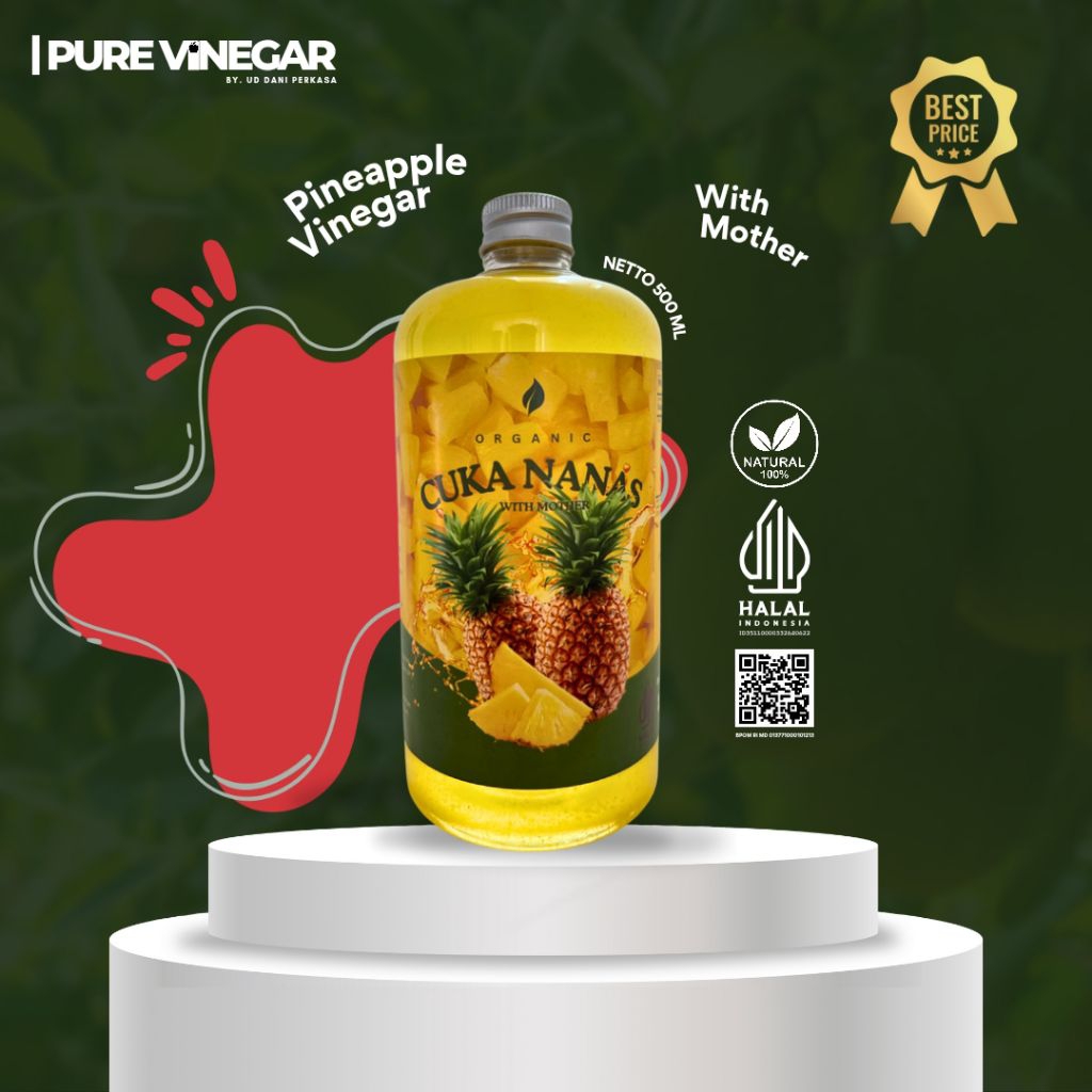 

CUKA NANAS 500 ML ASLI ORGANIK WITH MOTHER