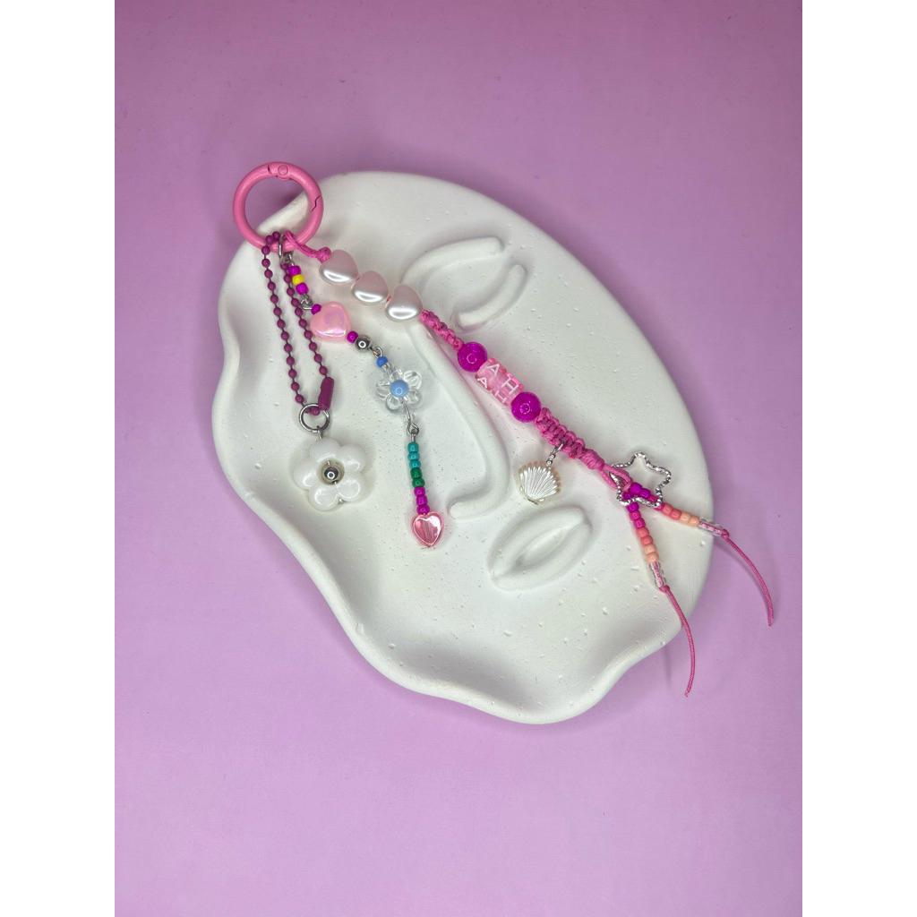 Gantungan Kunci / Keychain Custom nama dan warna