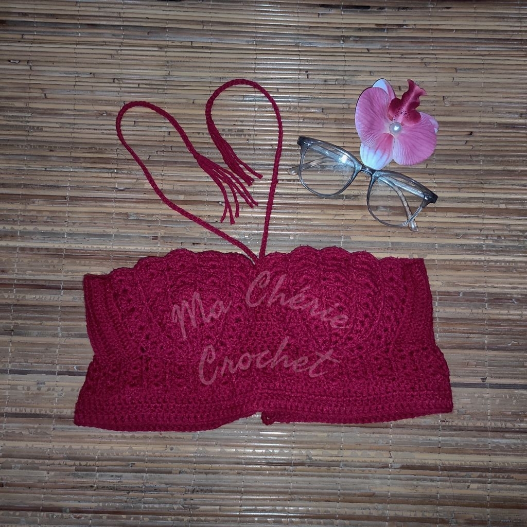 Mermaid Top / Bikini Top / Beach Top/ Bikini Top Rajut / Atasan Bikini / Summer Top / Atasan Tali Le