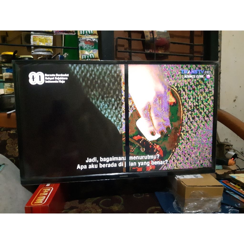 TV Led Samsung digital 32inch, minus layar/mesin normal original UA32T4001AK