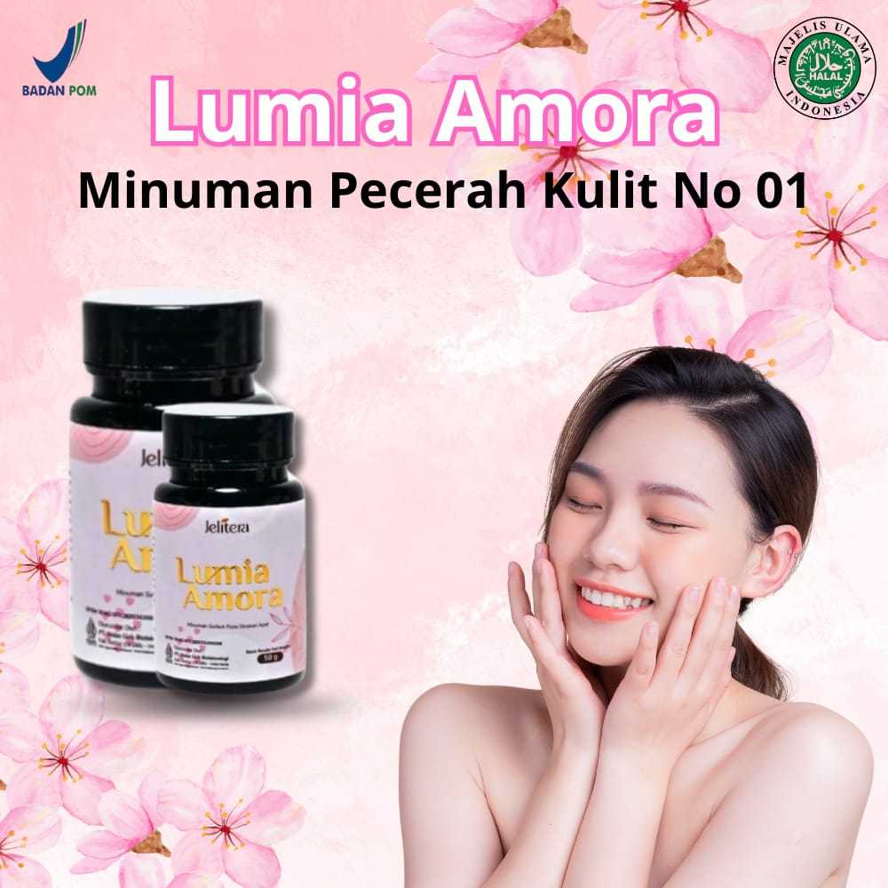 2 Pcs Jelitera Lumia Amora Pemutih Badan 15x Lebih Cepat & Efektif  Tanpa Suntik Putih Halal Bpom