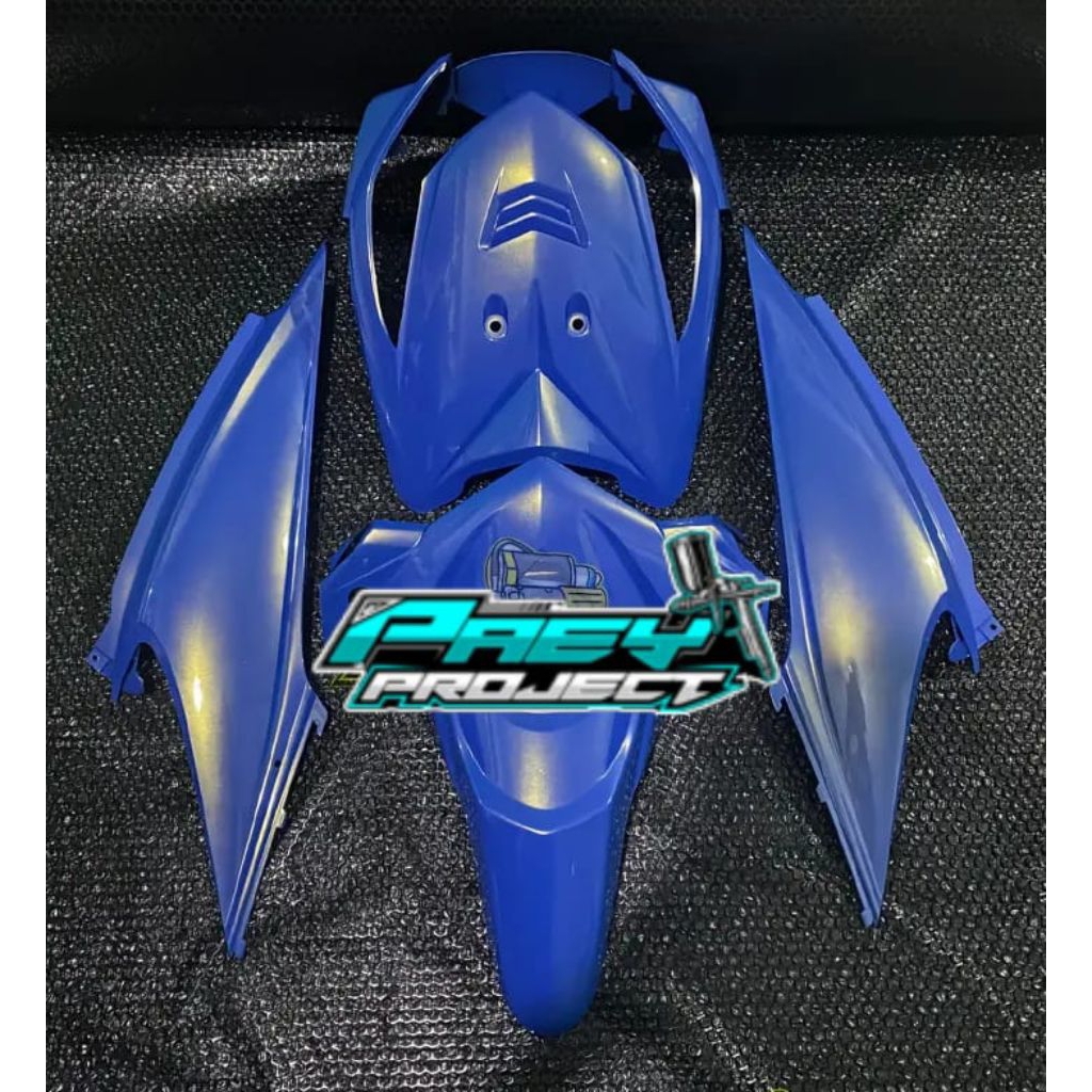 full body halus Honda beat karbu biru lembayung gold. cover body halus Honda beat karbu fullset
