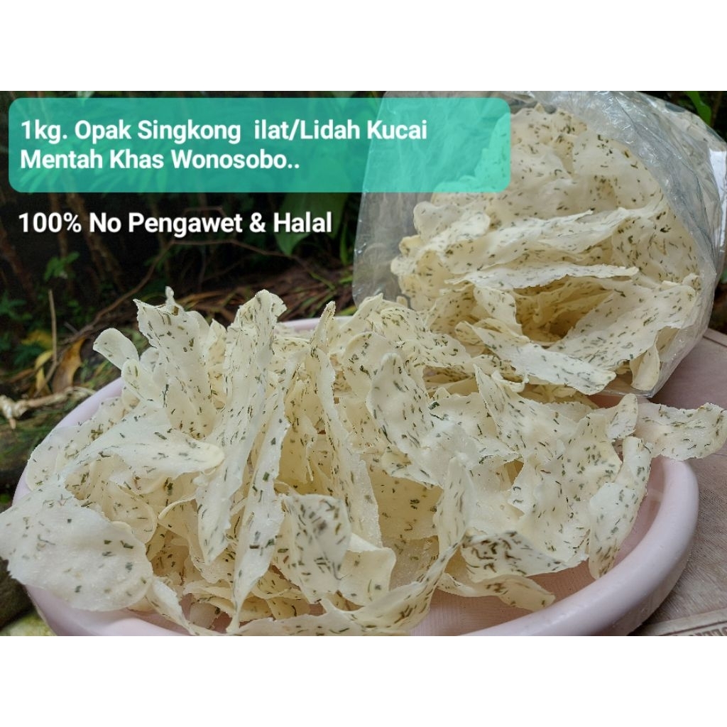 

Opak ilat /Lidah Mentah Siap Goreng Khas Wonosobo . 100% No pengawet