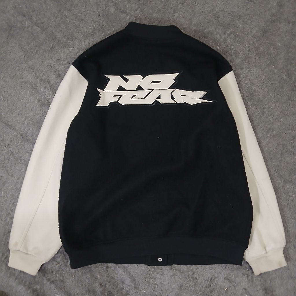 varsity jacket h&m x no fear original