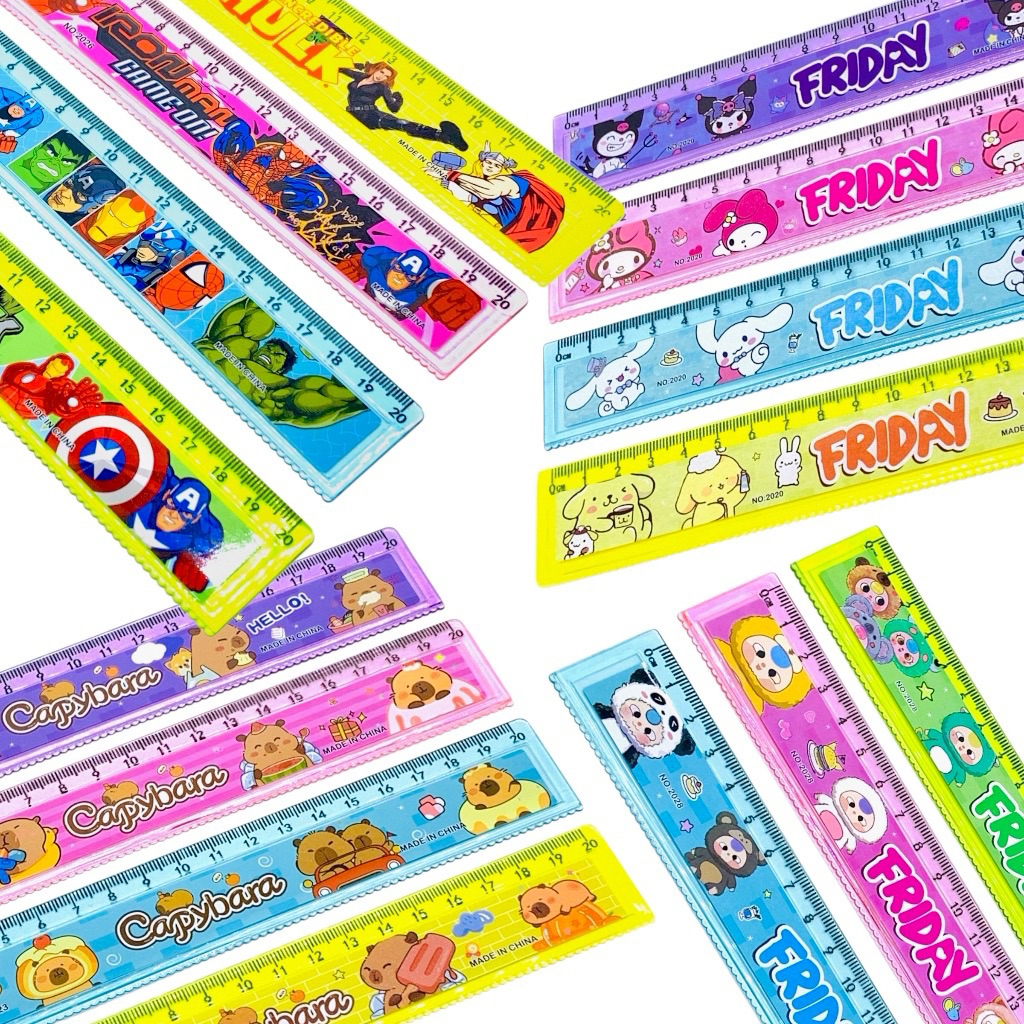 

penggaris plastik fancy panjang 20 cm