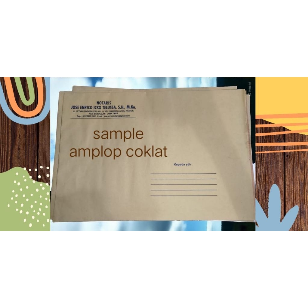 

Amplop Coklat Notaris/PPAT