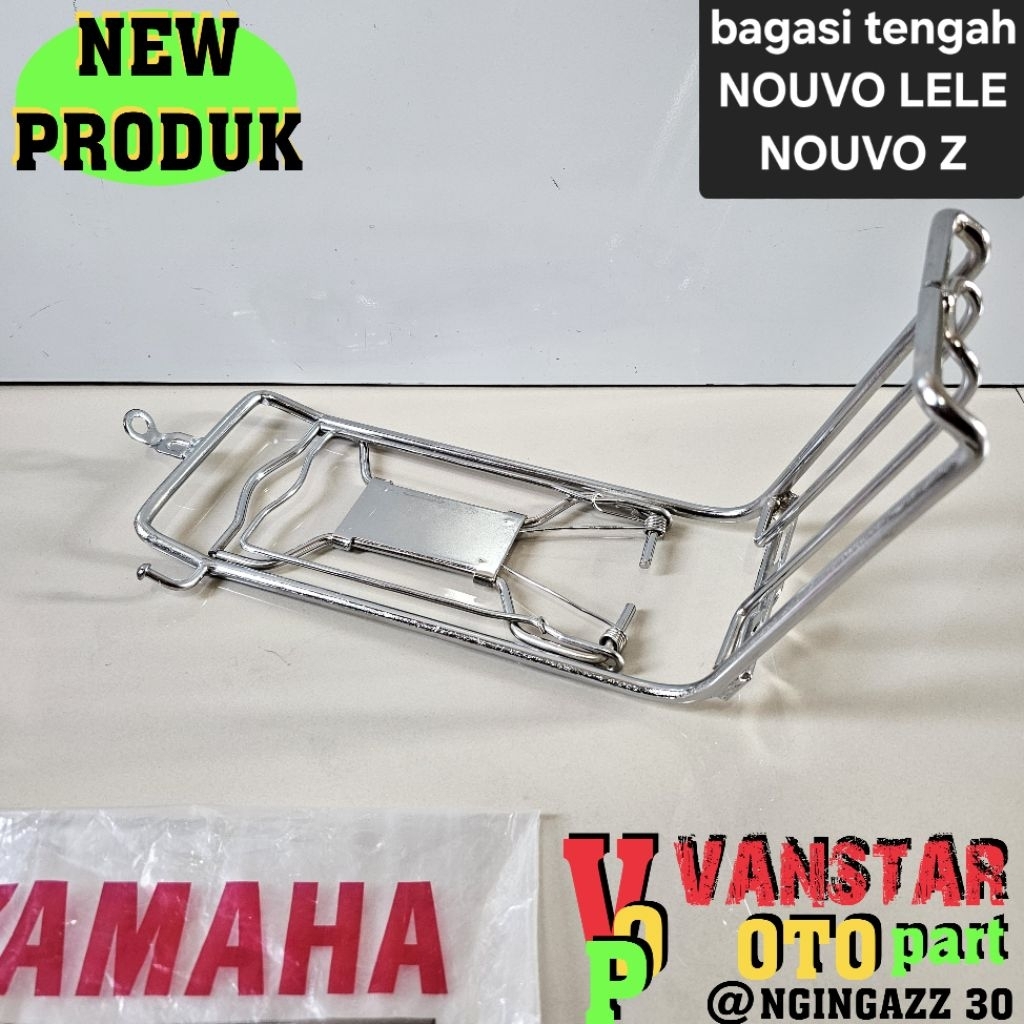 BAGASI TENGAH NOUVO LELE NOUVO Z CHROME BAHAN FULL BESI