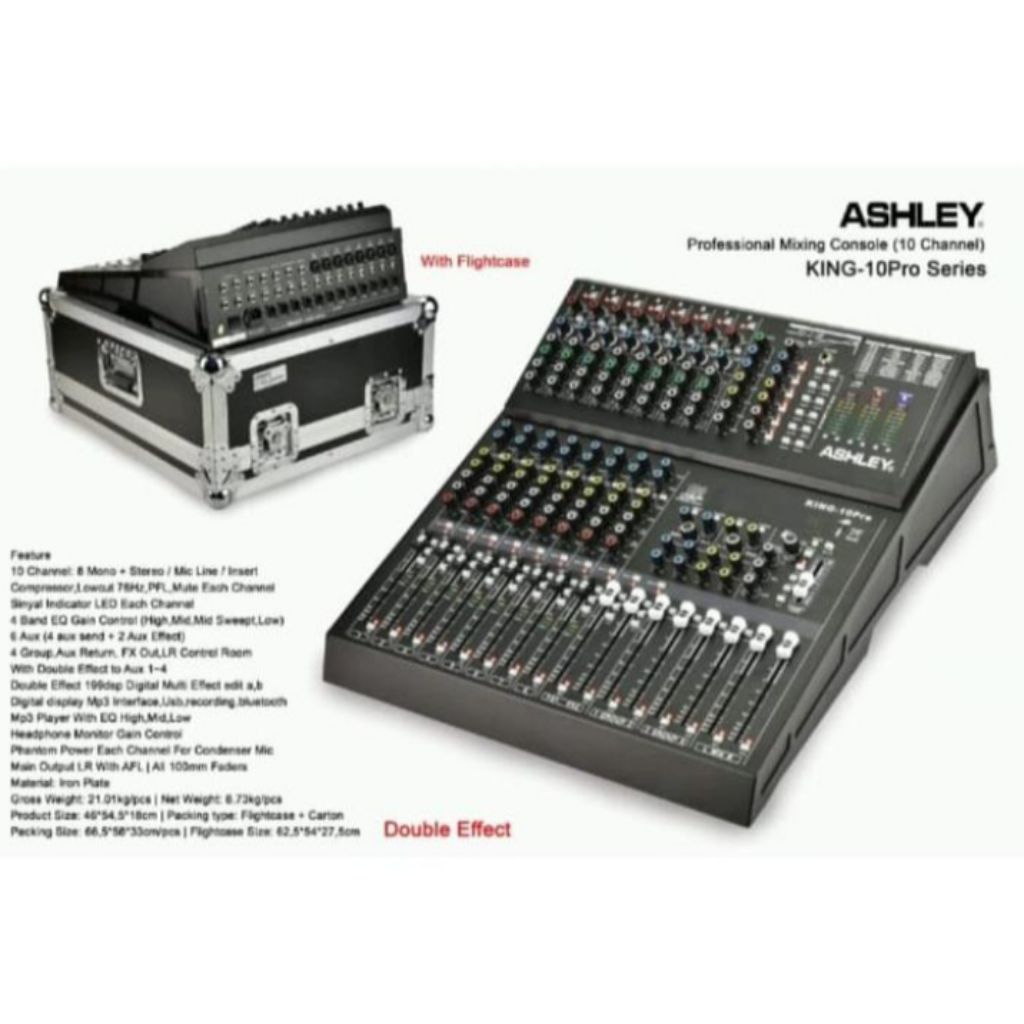 Mixer Ashley King 10 Pro Original Free Hardcase