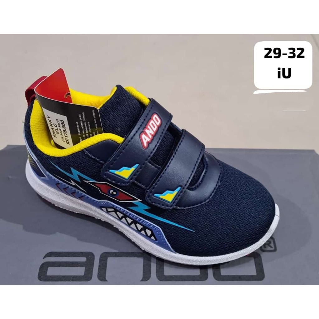 Sepatu Ando anak  laki laki New era silverbot,sepatu Ando anak laki laki murah