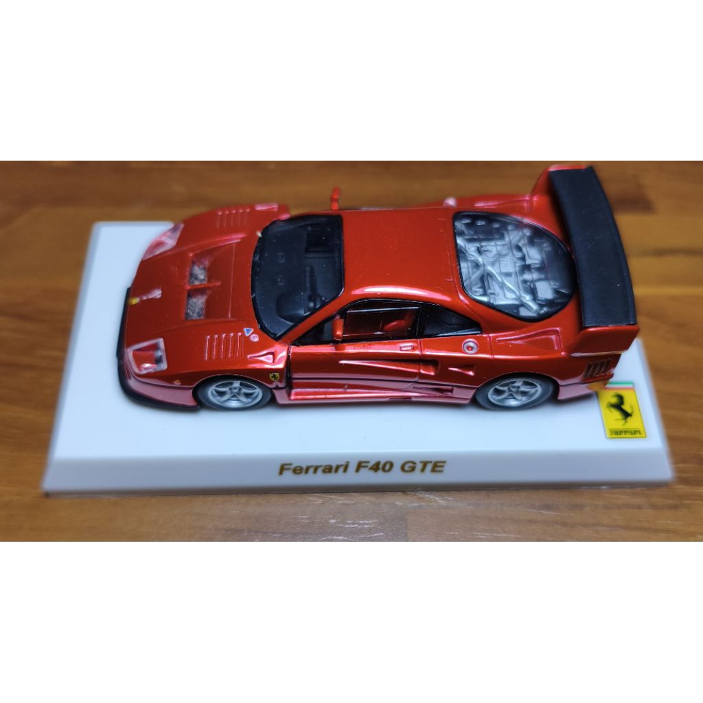 Kyosho Ferrari F40 GTE 1/64 Metallic Red Anniversary Fullset Box Diecast