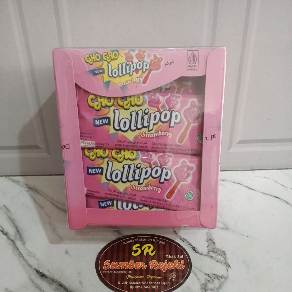 

CHO CHO LOLIPOP STRAWBERRY ISI 24PCS