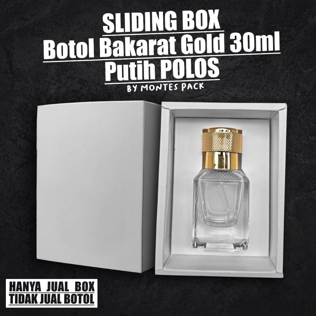 

BOX SLIDING Bakaratt Gold 30ml / SLIDING BOX polosan untuk botol Bakarat Gold 30ml