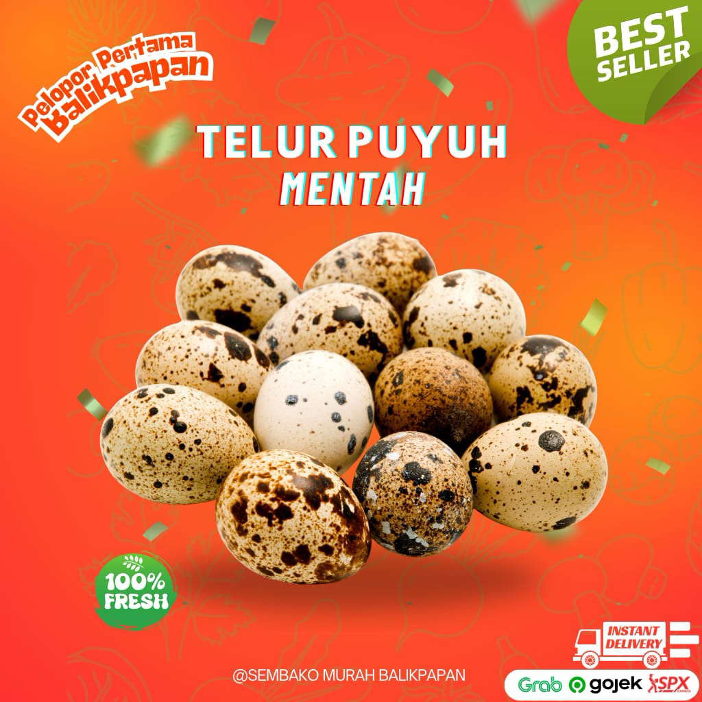 

telur puyuh mentah