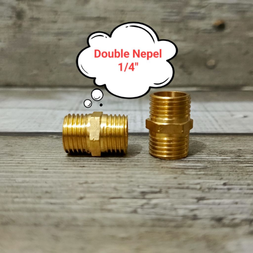 Konektor Double Nepel 1/4"