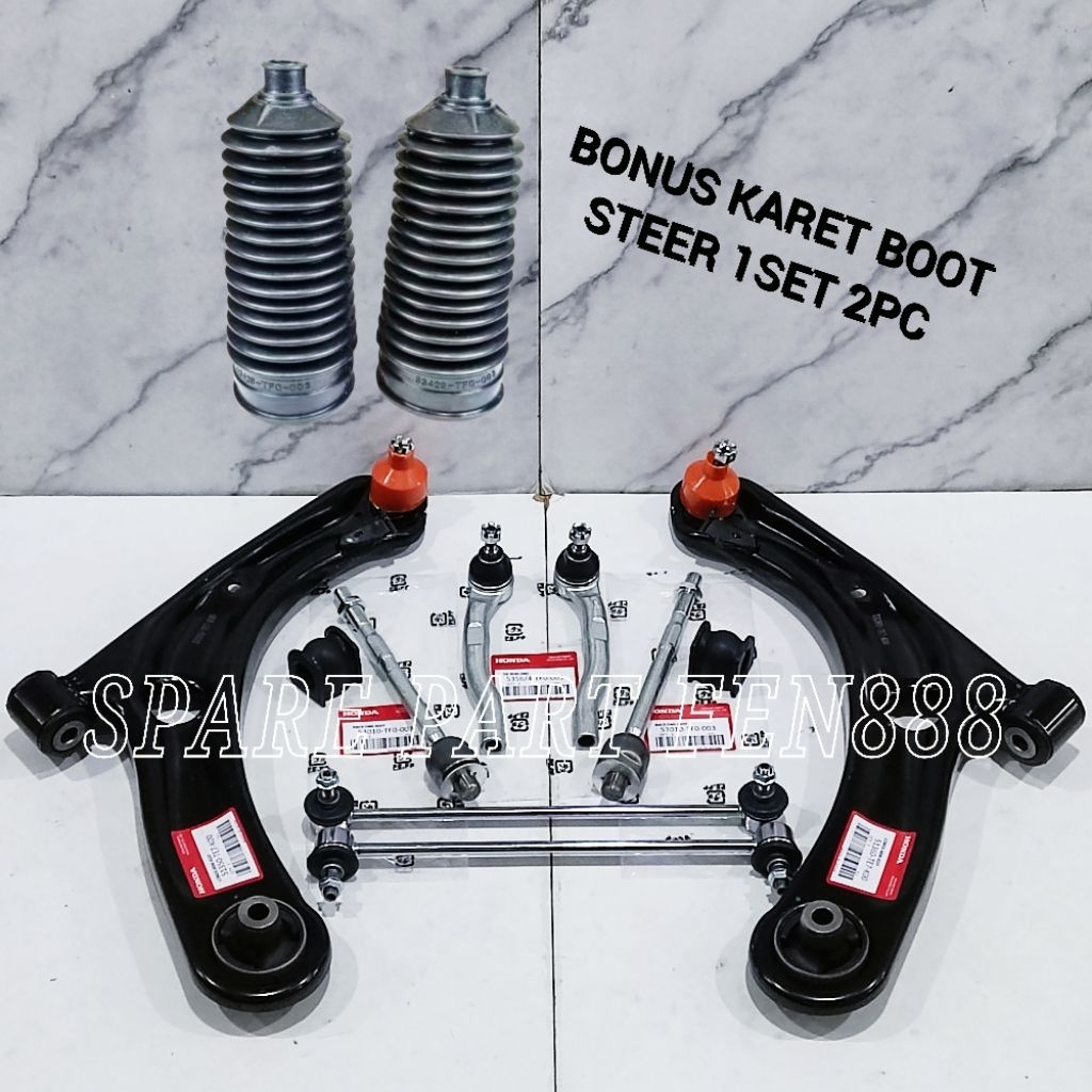 Paketan Paket Kaki Kaki Depan 12Pc BRV BR-V 2016-2021 Mobilio 2014-2021 Brio 2014-2022 Lower Arm Ass