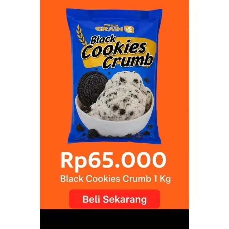 

Black Cookies Crumb 1 Kg