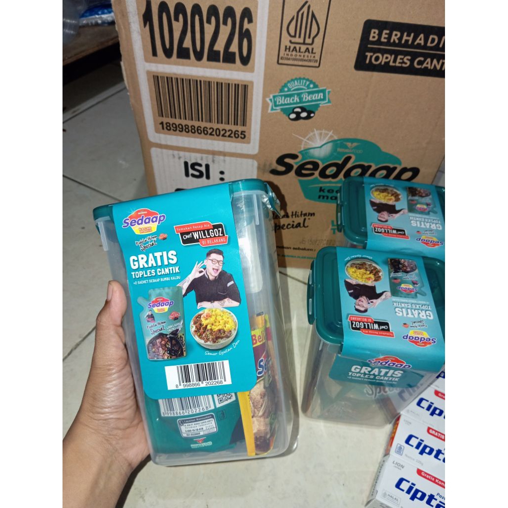 

kecap sedap 725gr free toples free penyedap