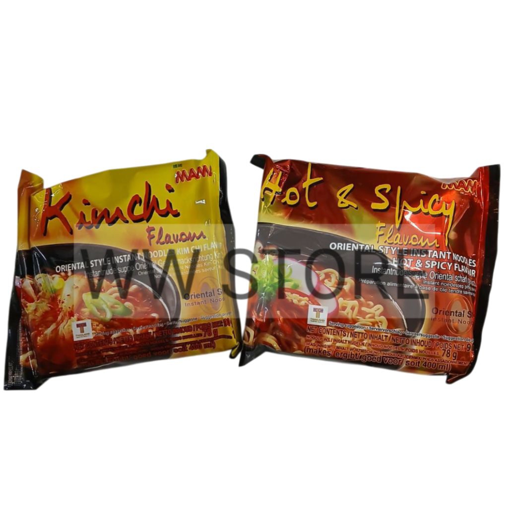 

Mi mie instan rasa pedas kimchi Thai Thailand MAMA Oriental Style Hot & Spicy / Kim Chi Flavour Flavor Instant Noodle Noodles 90g