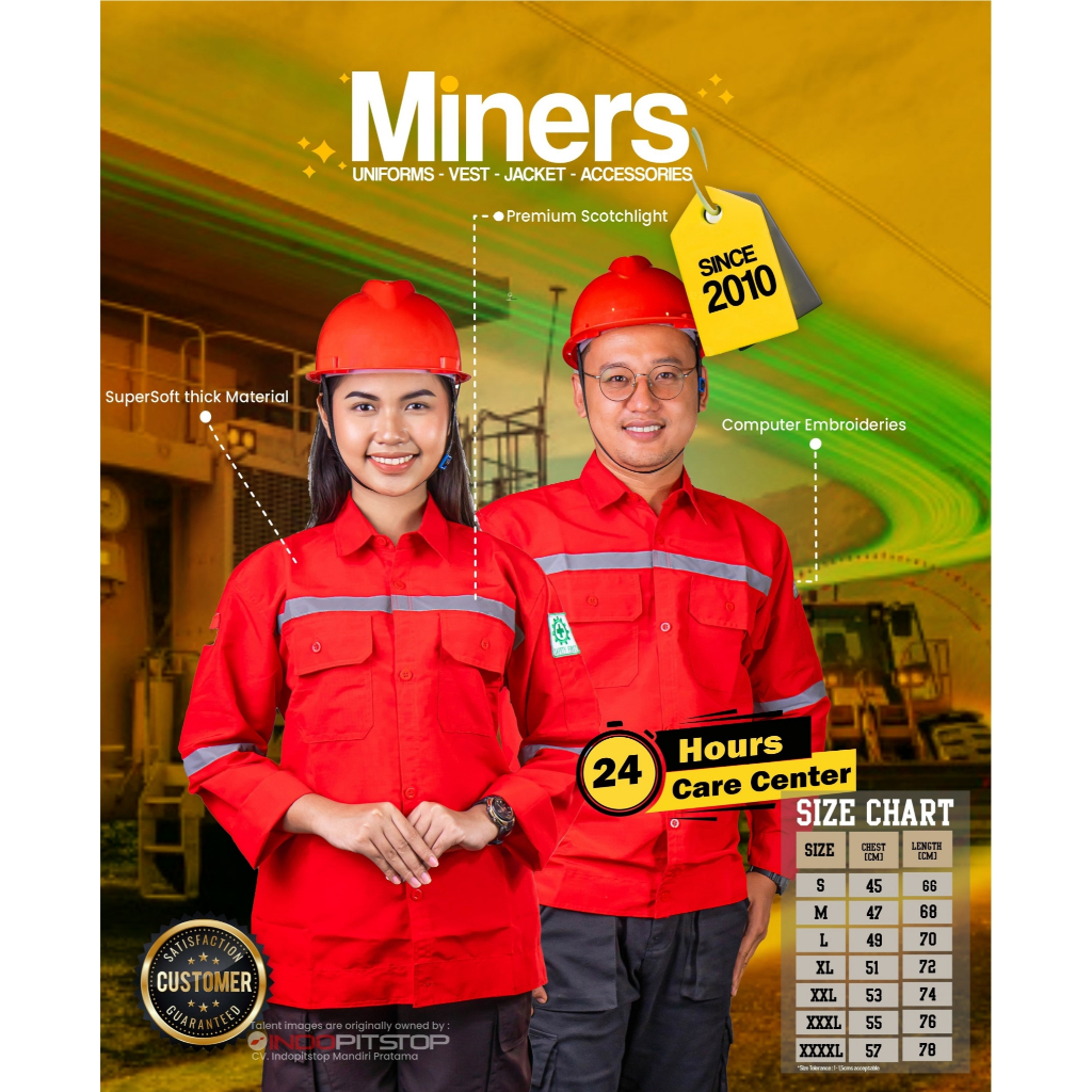 Baju Tambang Safety Bahan Premium Berkelas