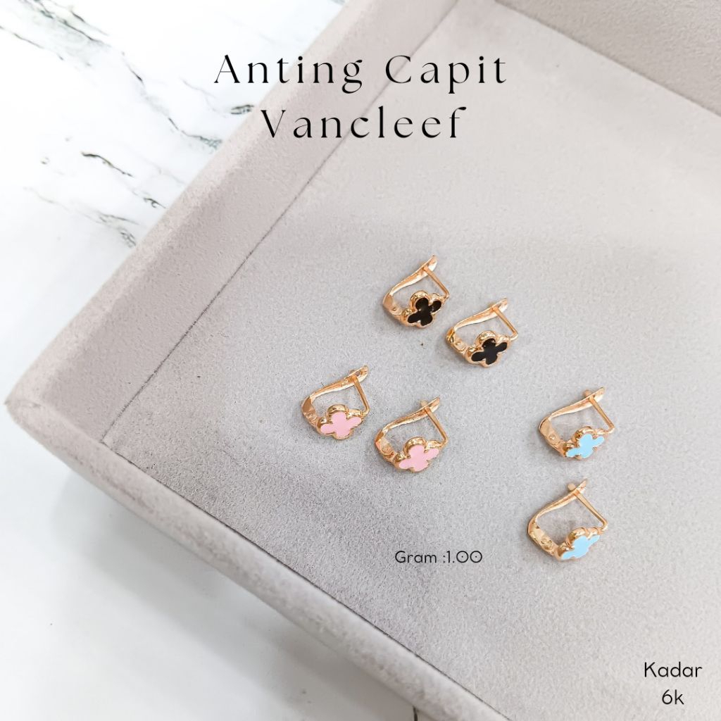 Anting Capit Van Cleef | Kadar 6k