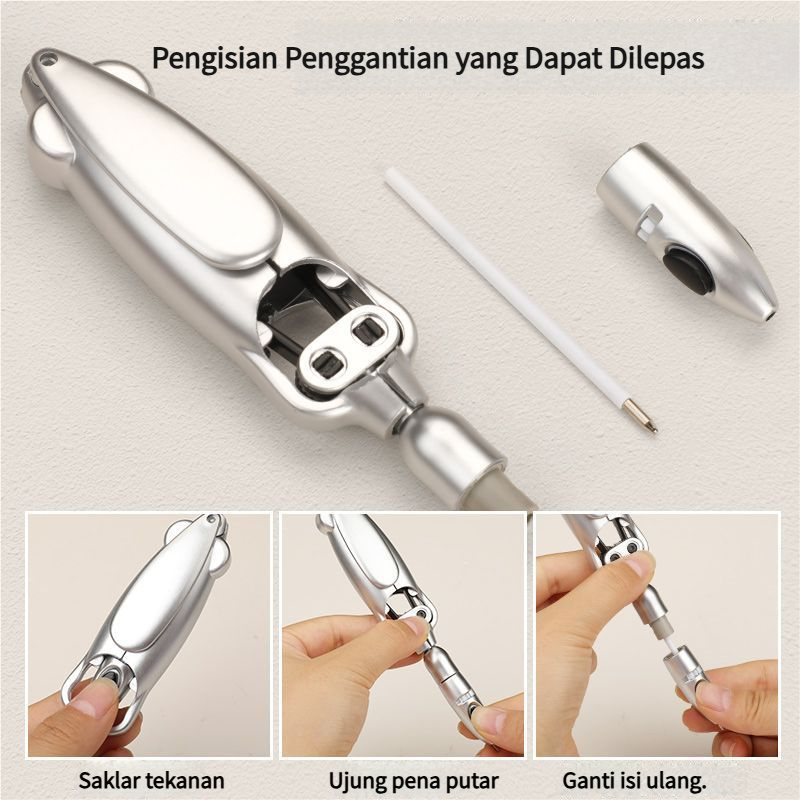 

【COD】Pulpen Transformasi Futuristik Anti-Stress - Bolpoin Plastik Teknologi Canggih dengan Desain Stylish, Bisa Dibentuk Ulang untuk Mainan Kantor & Sekolah Hitam Stationery Tinta（ready stok）