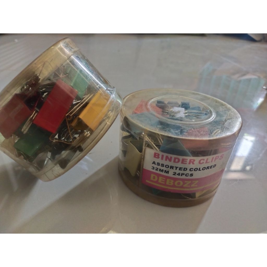 

(Pack/24pcs) Binder Clips Debozz No. 155 Assorted Coloured/ Penjepit kertas