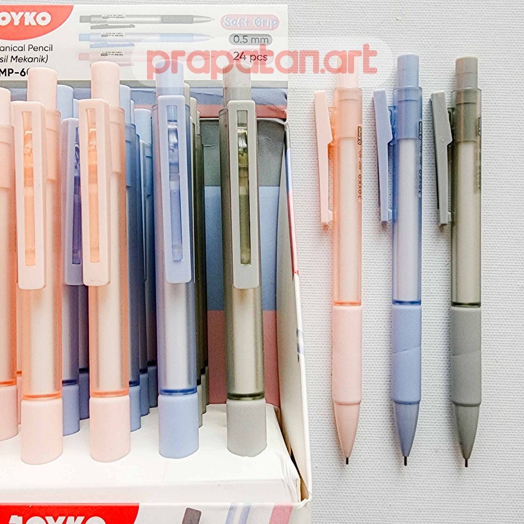 

Joyko MP-60 Mechanical Pencil Soft Grip 0.5mm | Pensil Mekanik