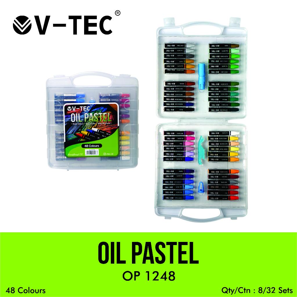 

V-TEC Oil Pastel Type OP 1248 48 Warna