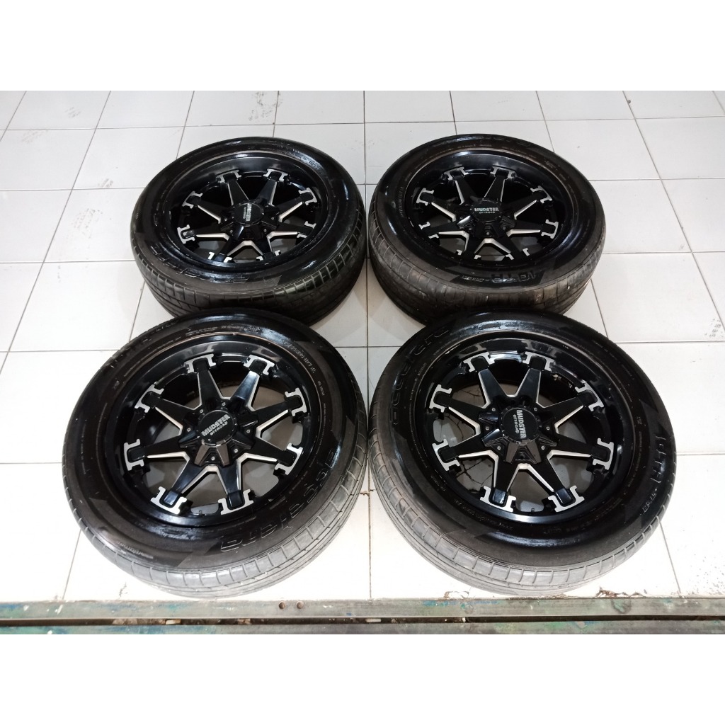 VELG MOBIL SEKEN MONSTER RING 20 BAN BONUS UNTUK MOBIL PAJERO FORTUNER TRITON HILUX DC