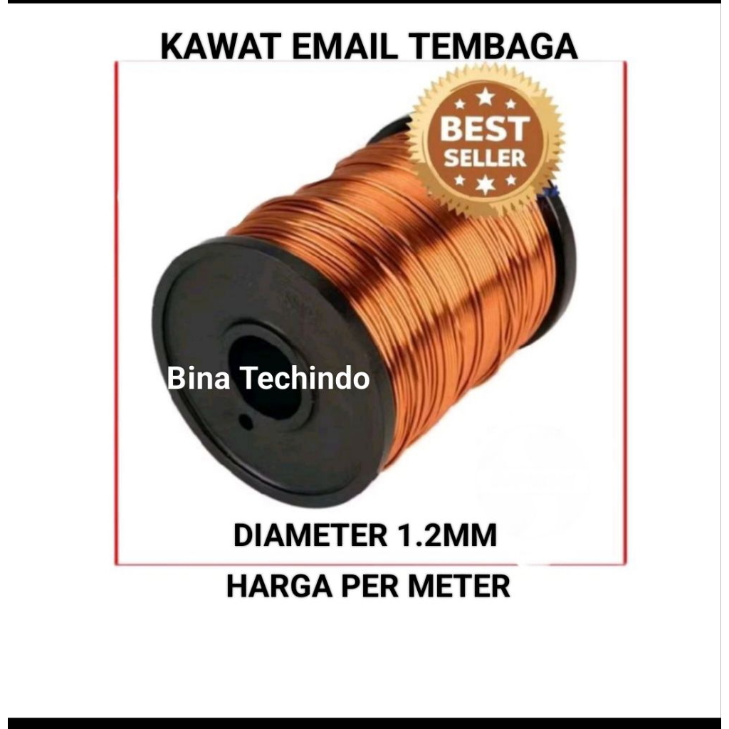 1.2MM KAWAT TEMBAGA EMAIL. KAWAT EMAIL TEMBAGA 1.2MM. ENAMEL WIRE COOPER PER METER