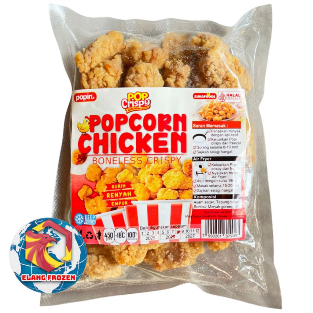 

Chicken Popcorn Pop Crispy Boneless Crispy 450gr