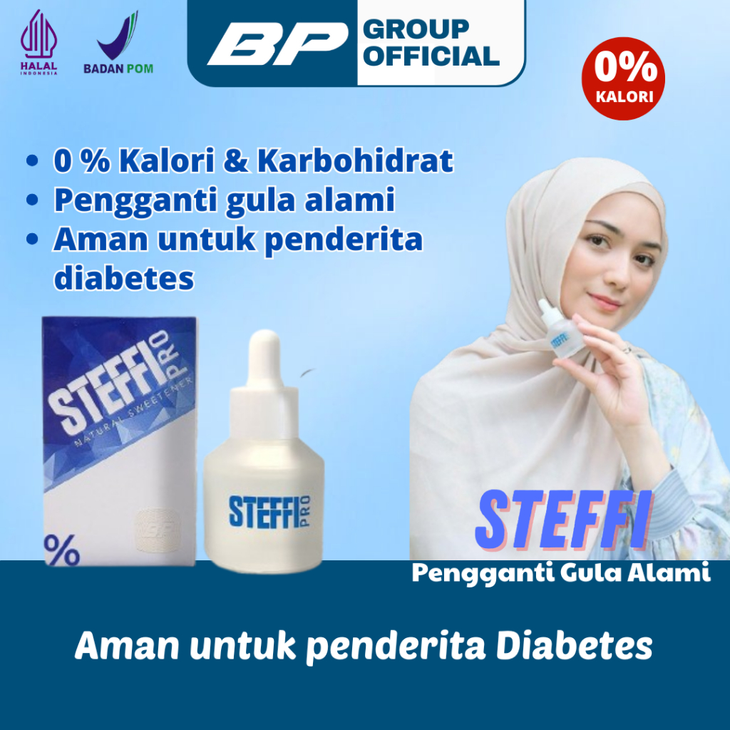 

STEFFI PRO + BRITISH PROPOLIS Pemanis Pengganti Gula Alami 0 Kalori - Propolis obat Diabetes