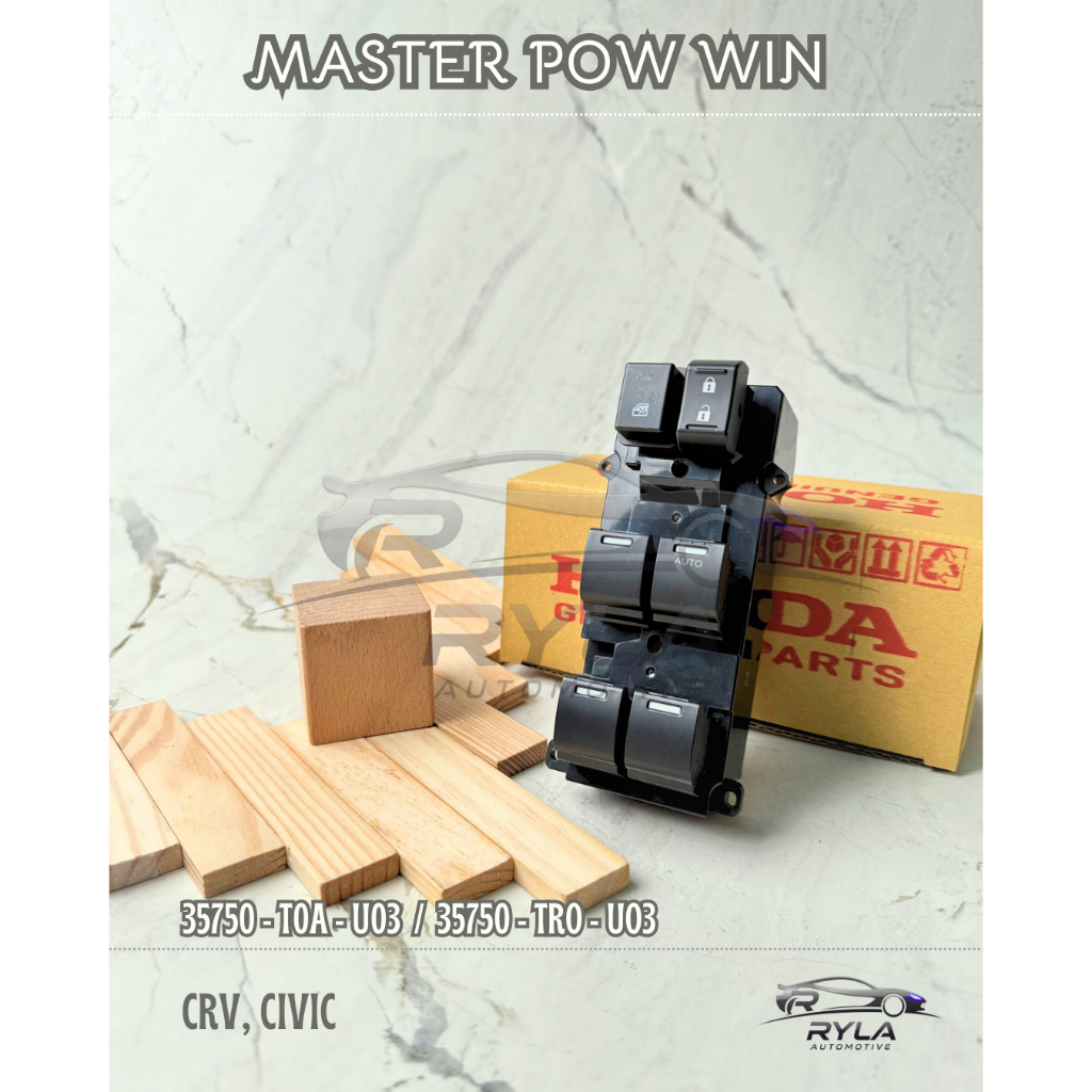 Saklar Master Power Window Honda CRV generasi ke-4 (RM1, RM3) tahun 2012-2017 /Honda Civic tahun 201