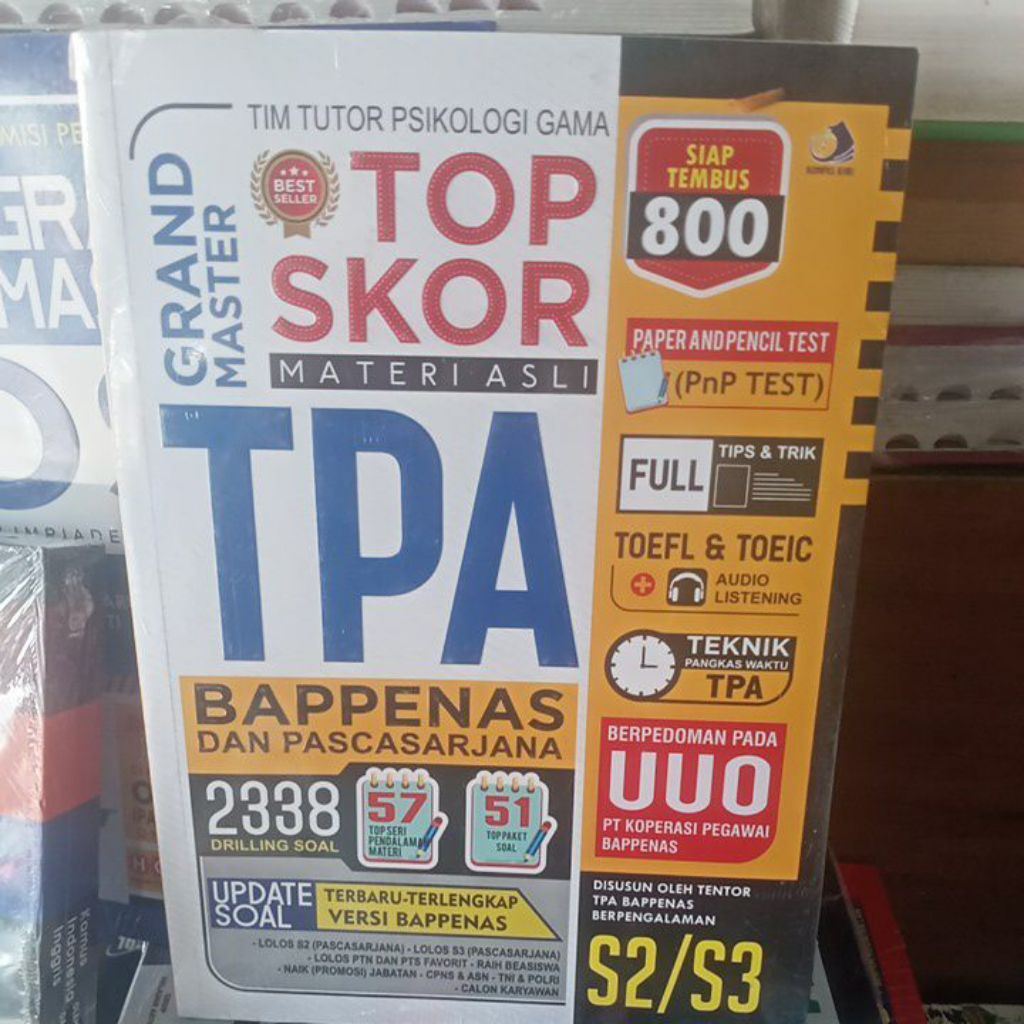 buku TPA Bappenas dan pascasarjana terbaru terlengkap versi Bappenas
