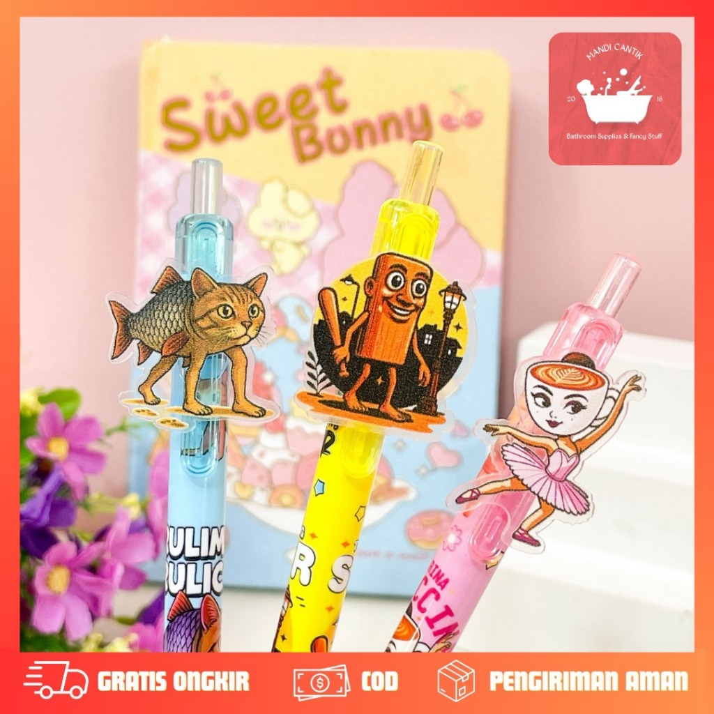 

PULPEN CETEK AKRILIK BRAINROT ANOMALI PC-2024 PEN LUCU IMUT KADO UNIK SOUVERNIR