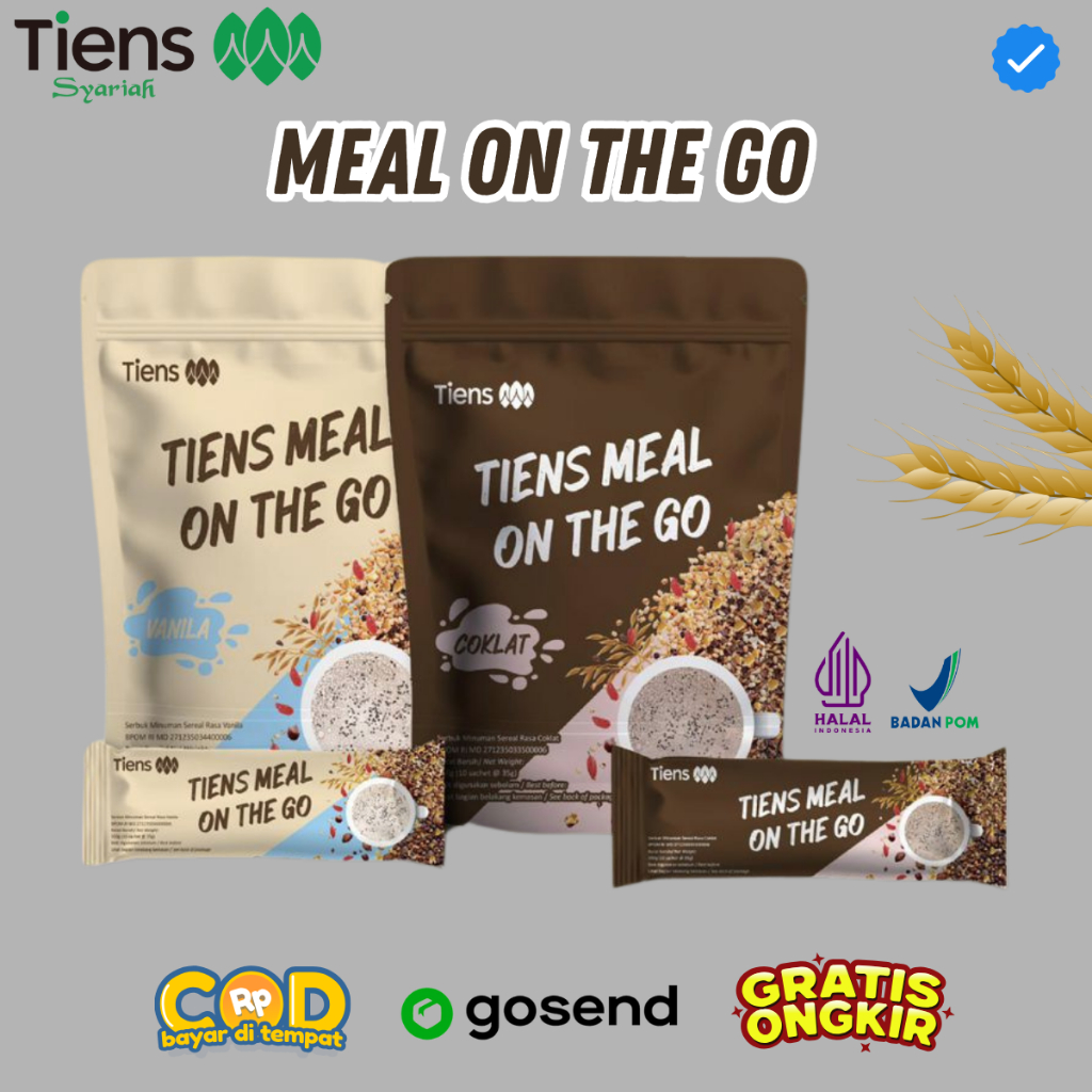 

Tiens Meal On The Go Minuman Bergizi Diet Pengganti Makan Sarapan Sehat Rendah Kalori Bpom Halal Original