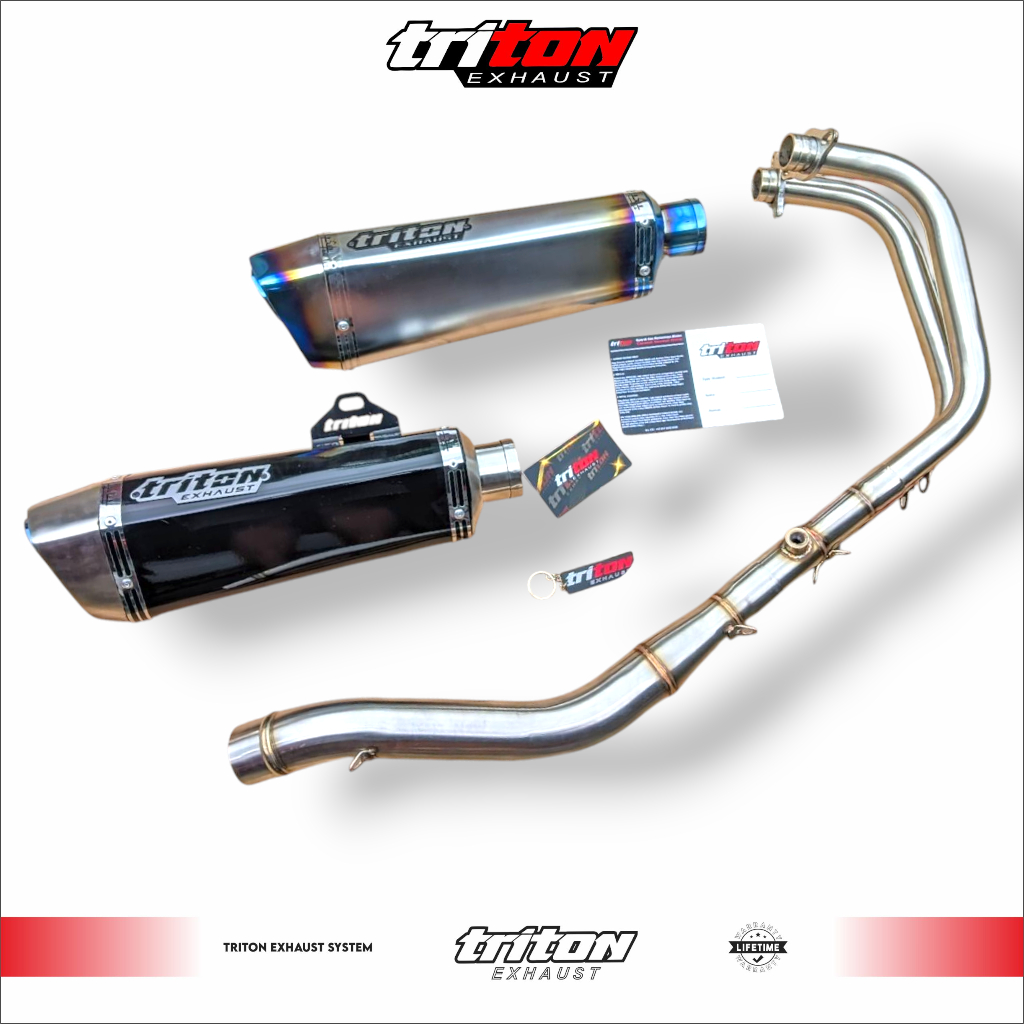 Knalpot Racing CBR250RR, Ninja 250 Fi, Ninja 250 Karbu, R25, MT25 Original Triton Exhaust type Flash