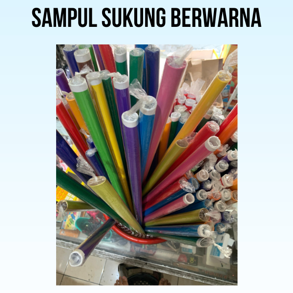 

sampul kertas sukung berwarna biasa dan gilap (sampulnya saja)