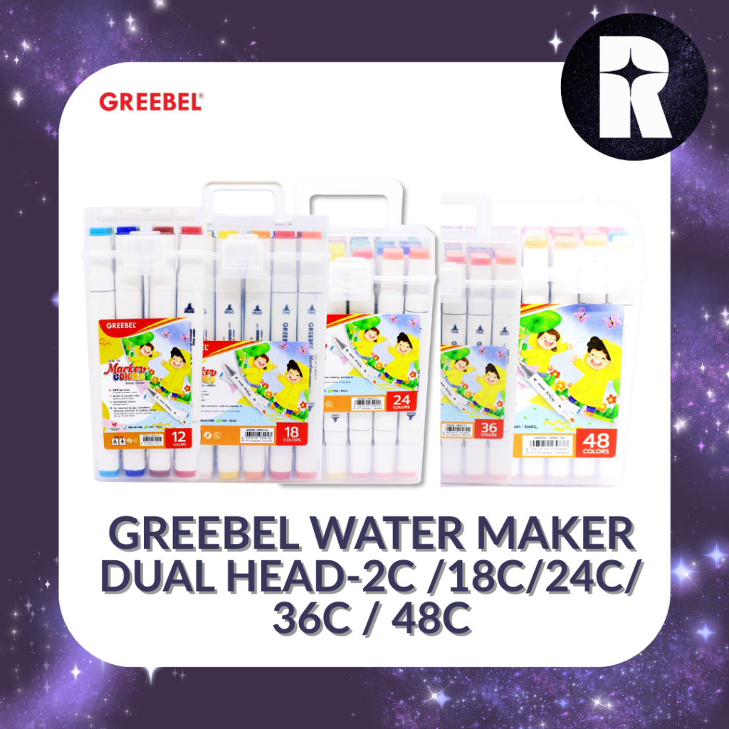 

GREEBEL WATER MARKER DUAL HEAD / SPIDOL WARNA GMWD 12C / 18C / 24C / 36C / 48C