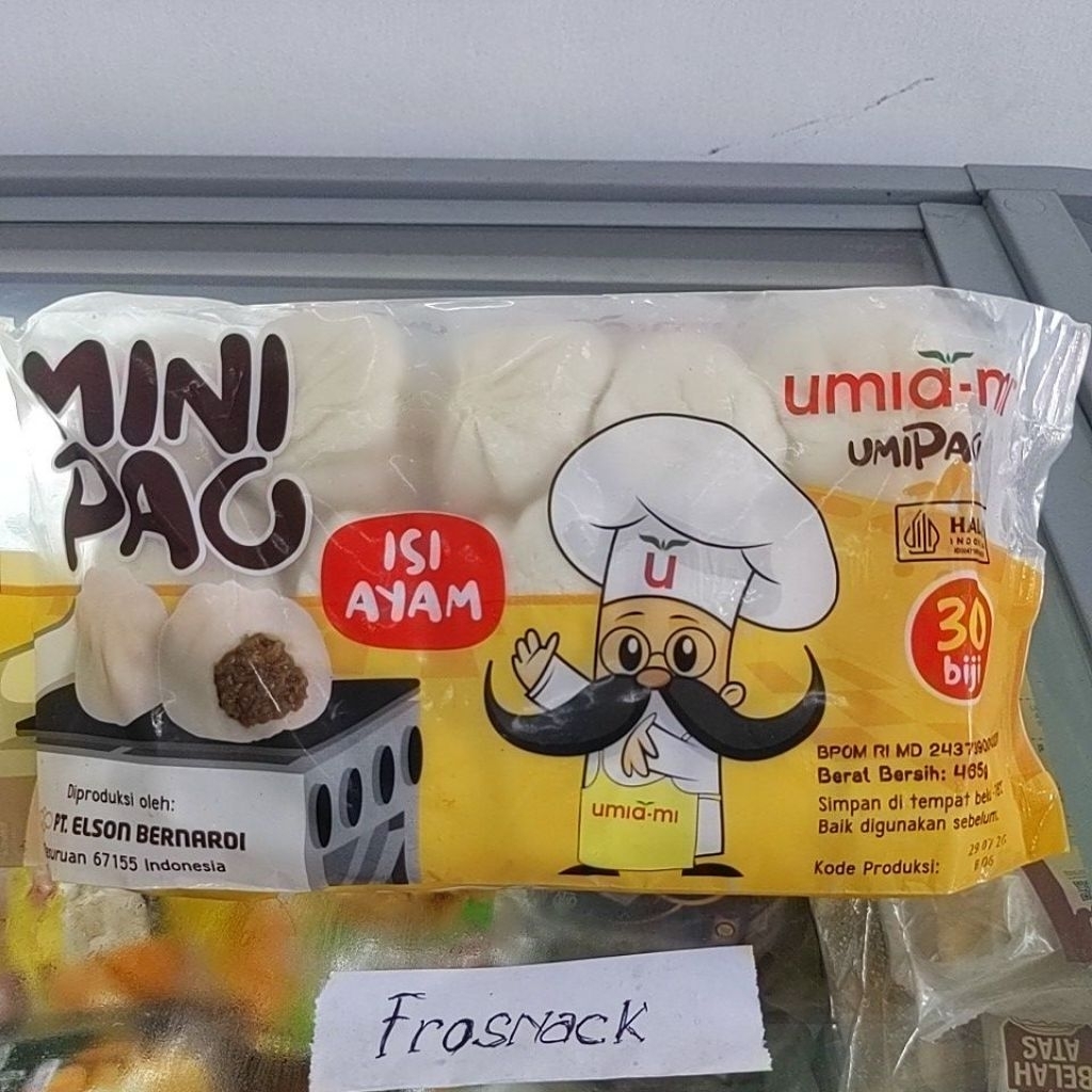 

Minipao ayam umiami 465g isi 30 biji mini pao