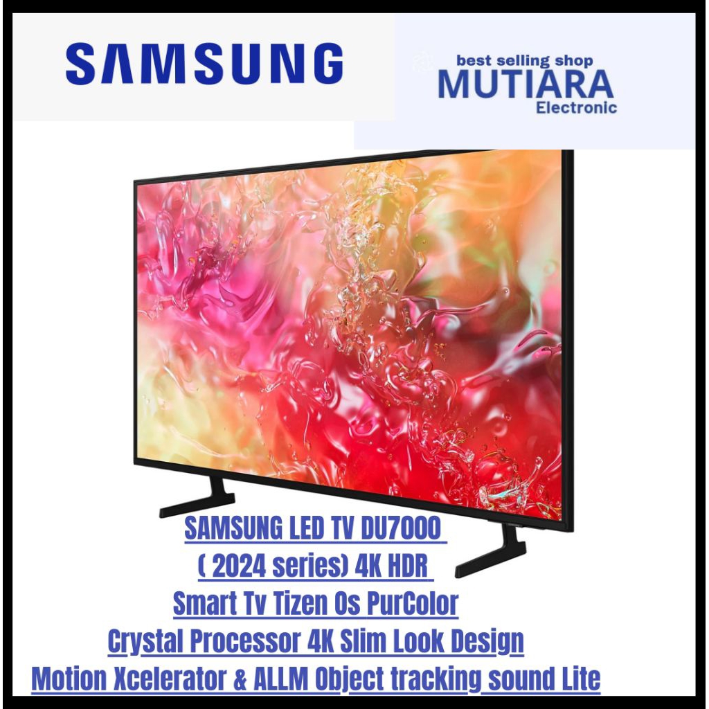 SAMSUNG 70DU7000 /
UA70DU7000 4K SMART TV 70 inch 2024