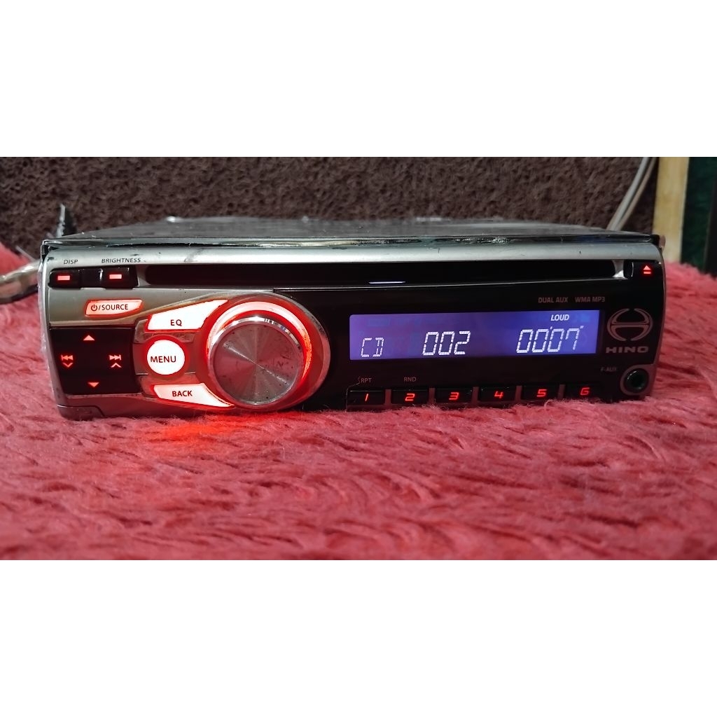 head unit jvc KD-R325P2 standar mobil HINO udah suppot blutoot
