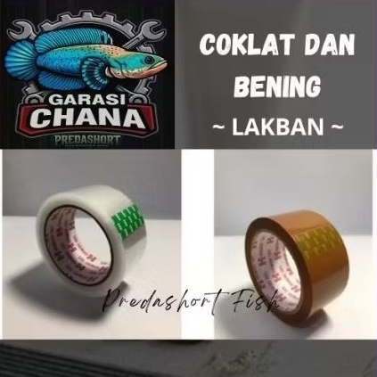 

TERMURAH 1 pcs & 1 roll Lakban harmoni bening dan coklat besar 90 yard 45 mm kuat rekat dan tidak mudah putus