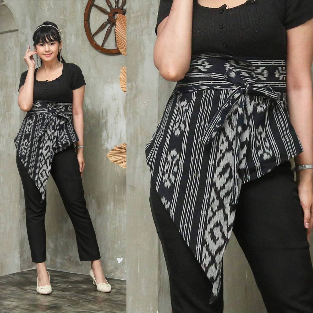 obi tenun ikat - obi tenun - ikat pinggang tenun - ikat pinggang ethnic troso