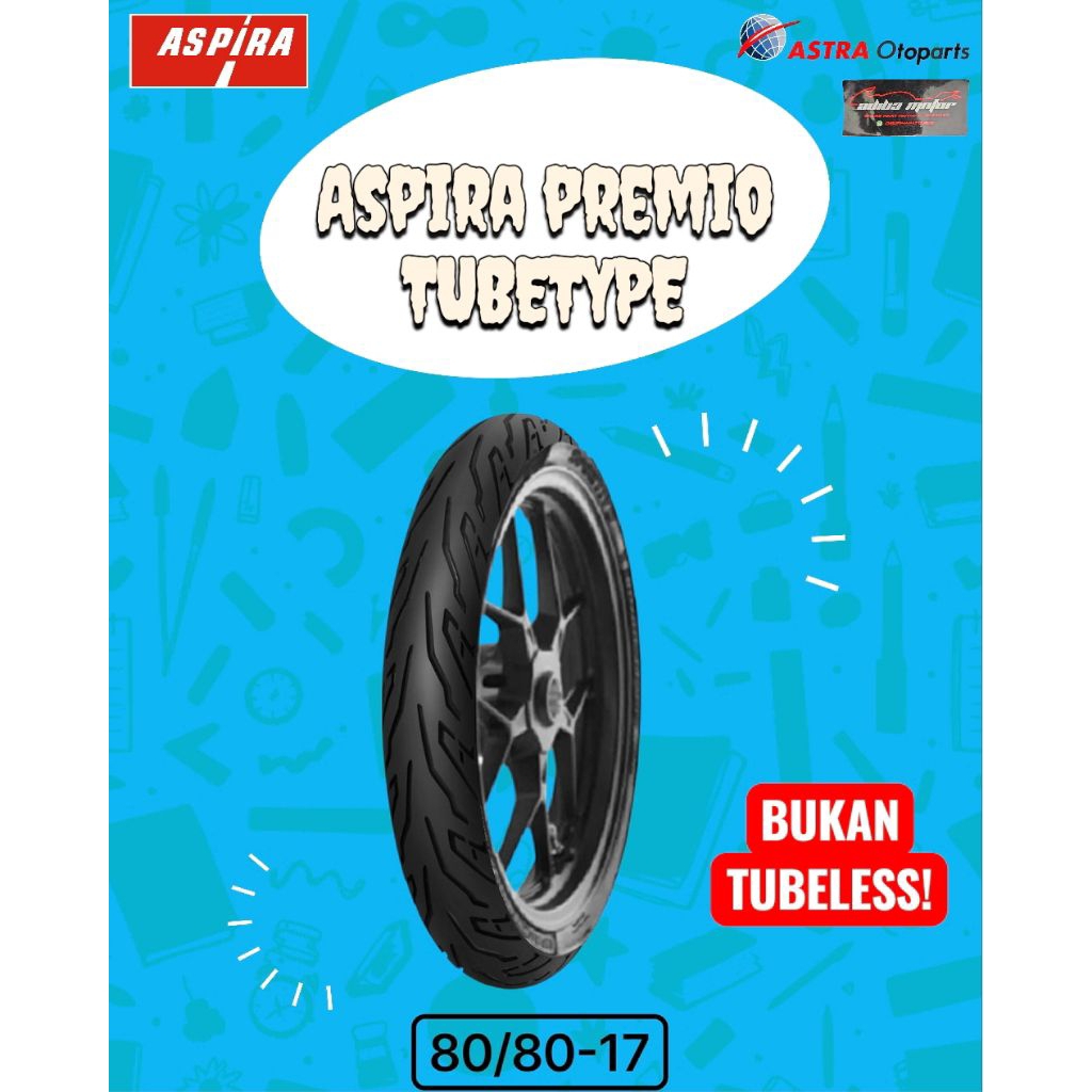 [Ready COD]ban Aspira premio tubetype 80/80-17